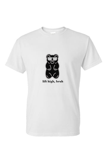 lift high workout tee white