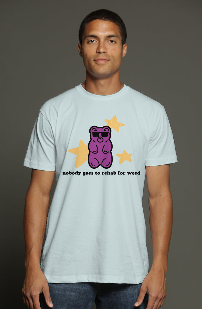 nobody goes to rehab light blue triblend t shirt