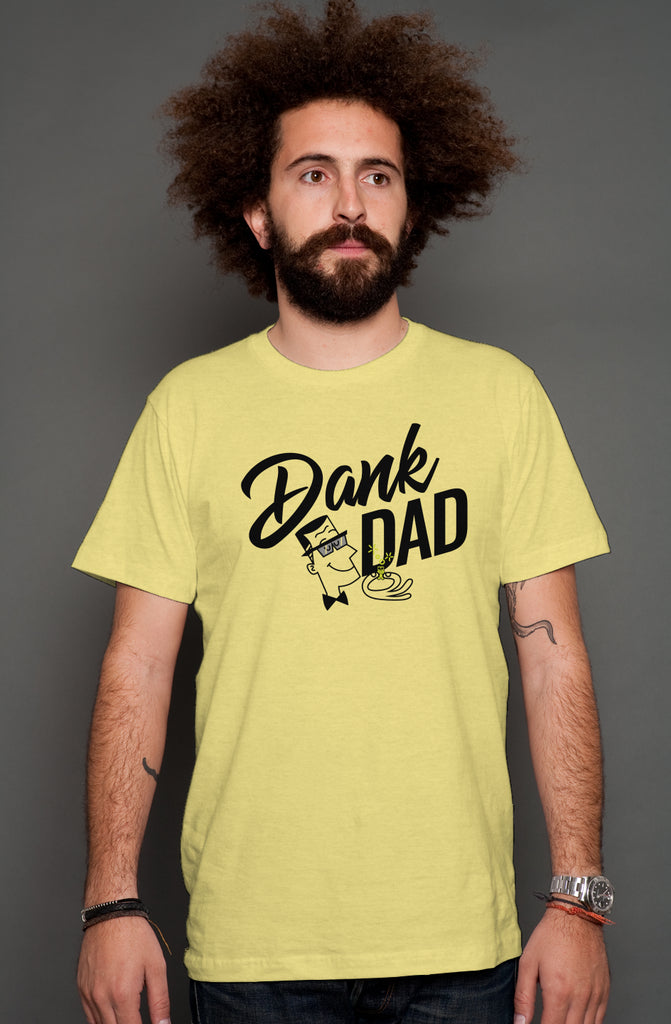Dank Dad Heather Tee - Yellow