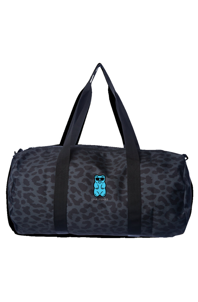 Gummy Day Tripper Duffle Black Cheetah